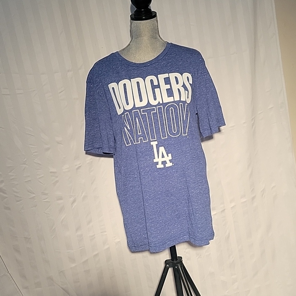 Majestic Dodgers Nation Short Sleeve  T-Shirt, Size: L, NWT